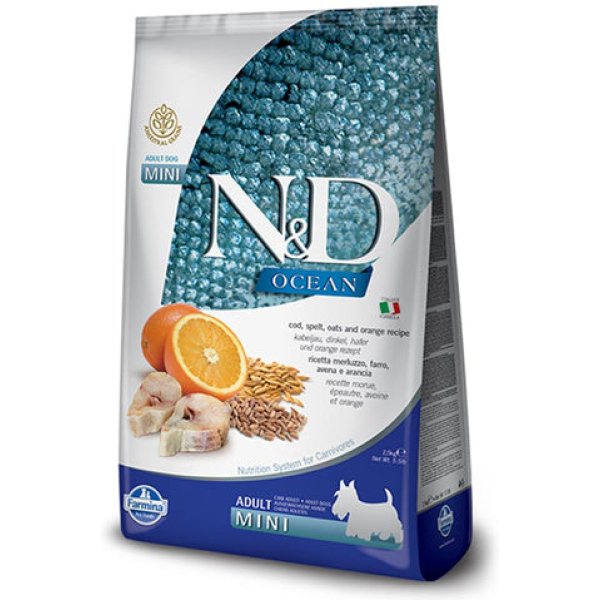 Farmina_Ancestral_Codfish_Mini1_grande.jpg Codfish & Orange - Ancestral Grain Formula