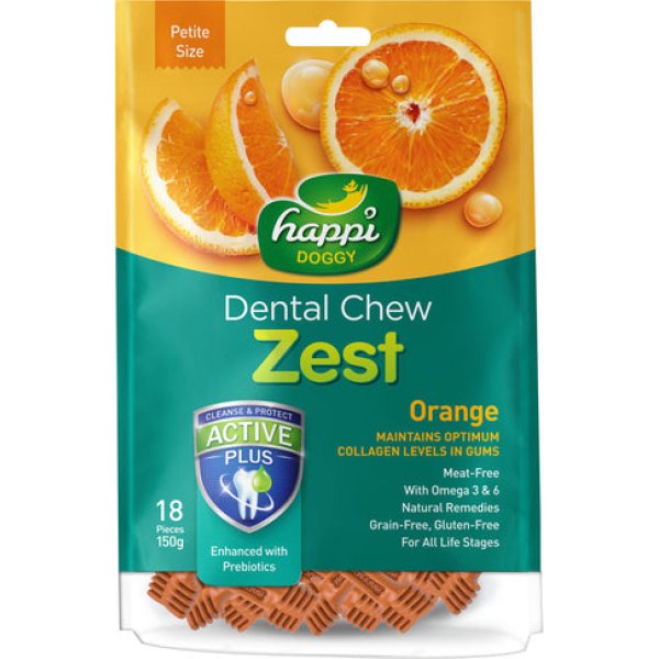HappiDoggy_Petite_Orange_grande.jpg Orange Dental Chew (Petite)